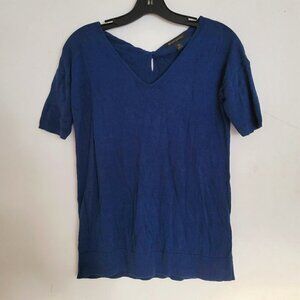 Banana Republic Key Hole Back Short Sleeve Pullover Light Knit Sweater Size XS